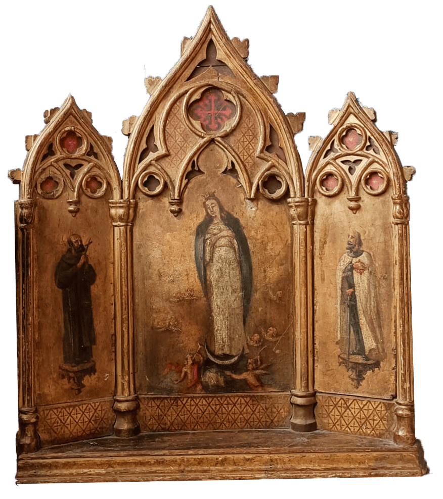 Tríptico estilo Neogótico