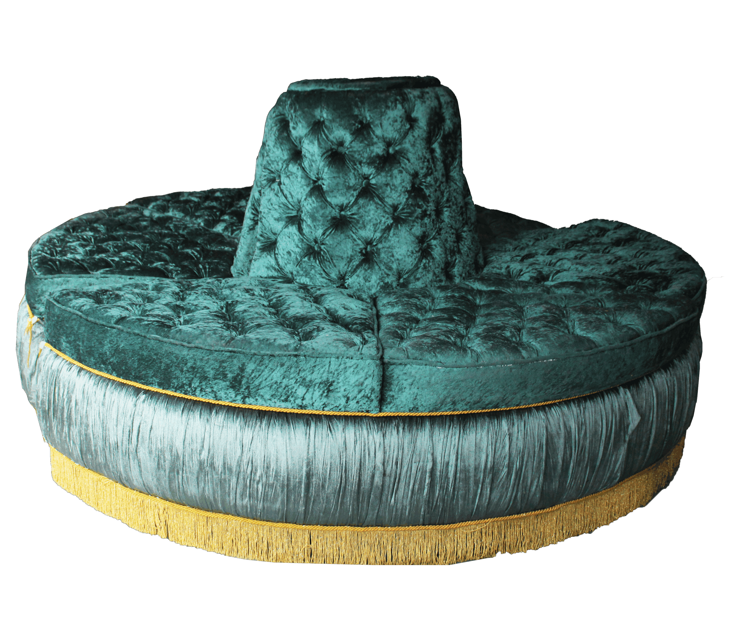 Sofá de conversación victoriano redondo